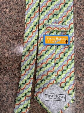 Green Patterned Silk Tie